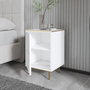 Hanah Home Imaj - Mármol Blanco y Dorado